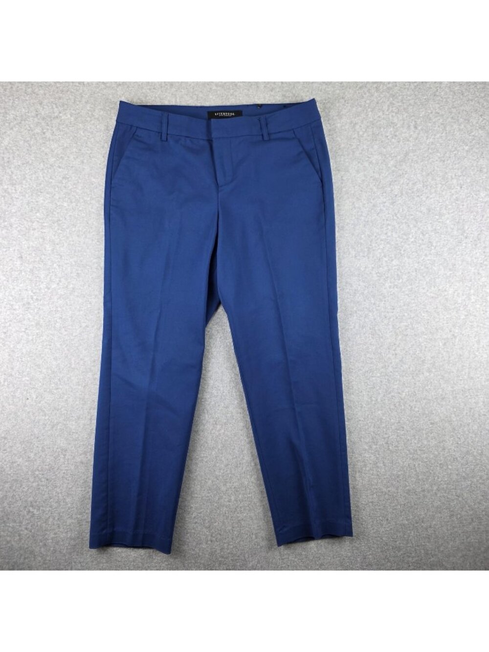 Liverpool Kelsey Pants Womens 10 Blue Slim Leg Ponte Stretch Dress Trouser